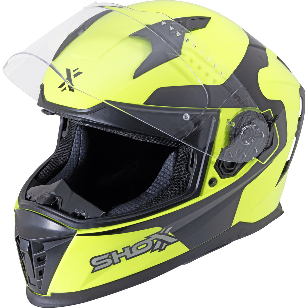 Shox Eclipse Vega ECE R22.06 Motorcycle Helmet – Ghostbikes Shox Eclipse Vega ECE R22.06 Motorcycle Helmet – Ghostbikes
