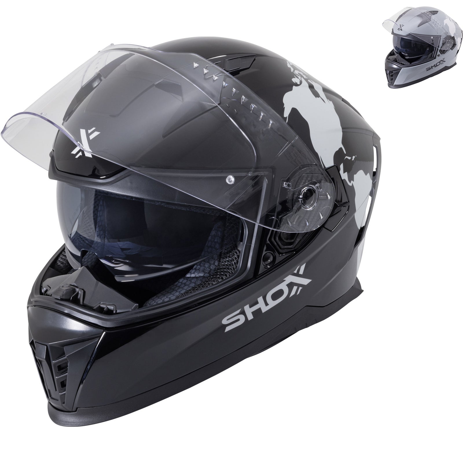 Shox Eclipse Atlas ECE R22.06 Motorcycle Helmet – Ghostbikes