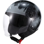 Shox Interceptor Rust Open Face Motorcycle Helmet