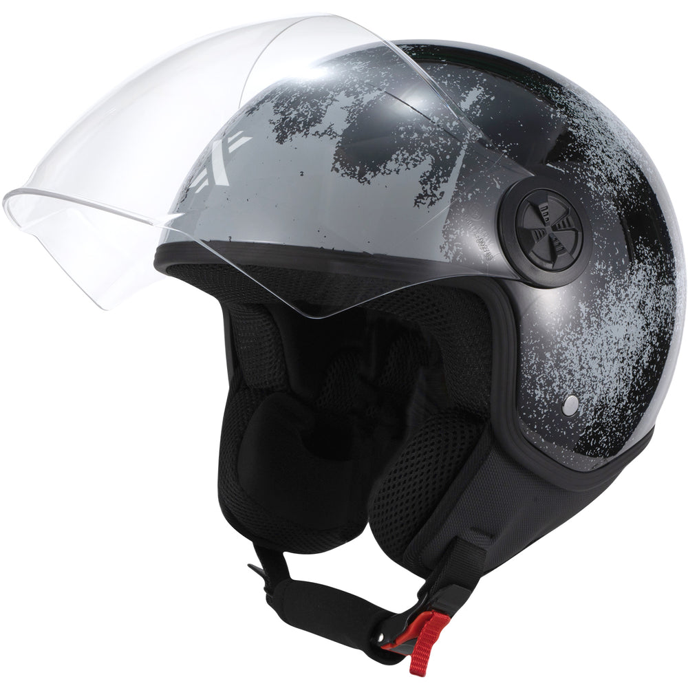 Shox Interceptor Rust Open Face Motorcycle Helmet