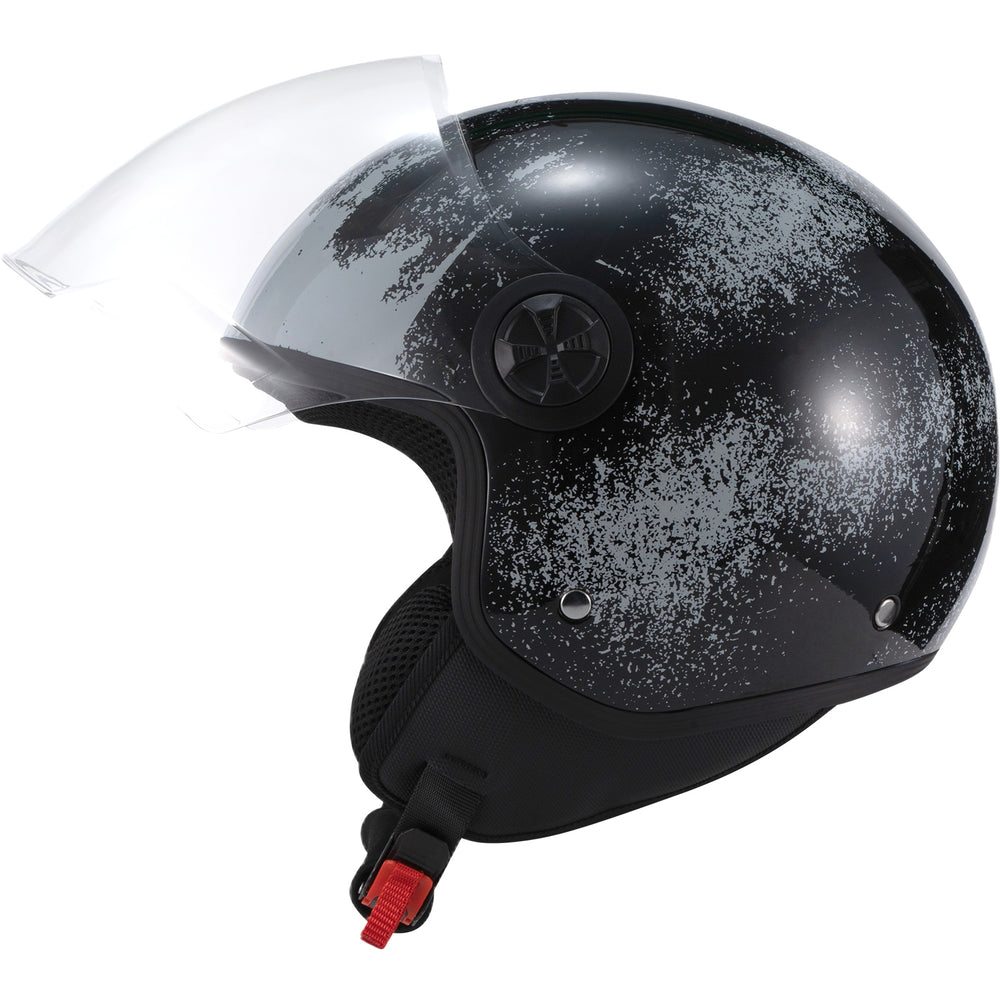Shox Interceptor Rust Open Face Motorcycle Helmet
