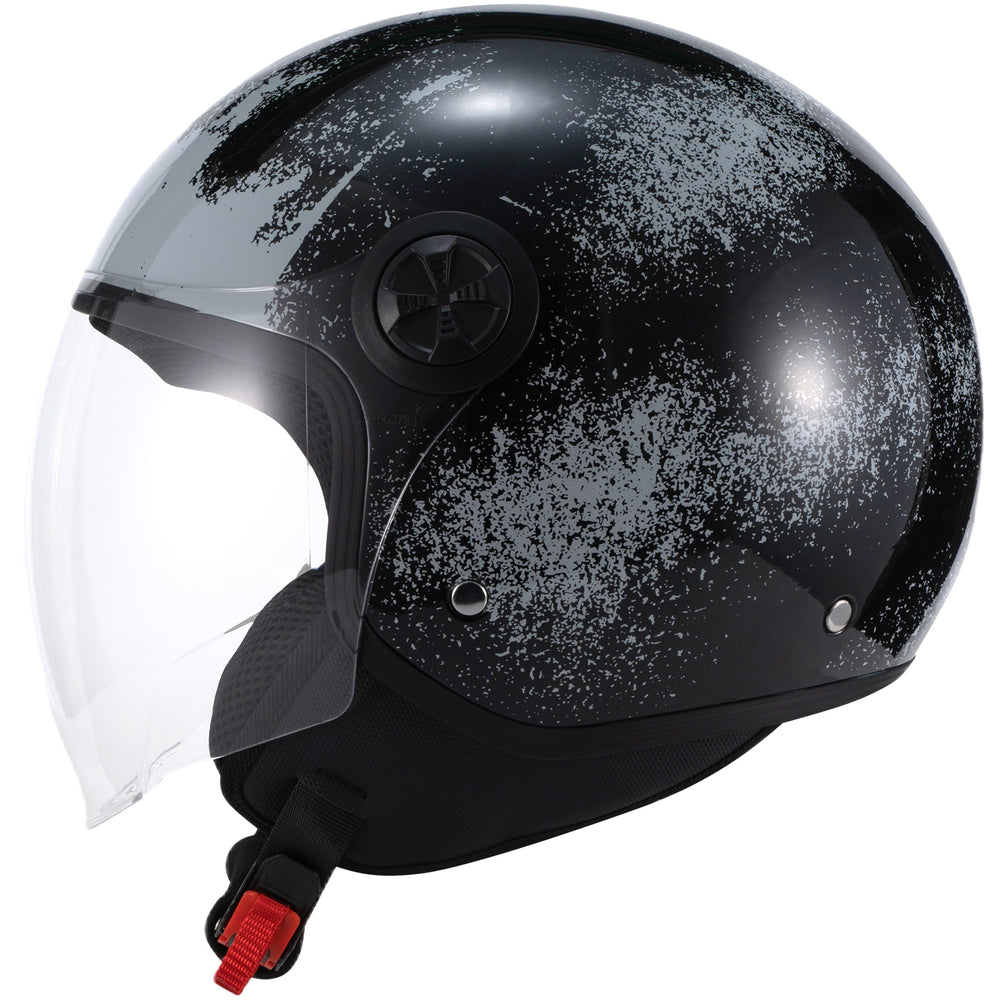 Shox Interceptor Rust Open Face Motorcycle Helmet
