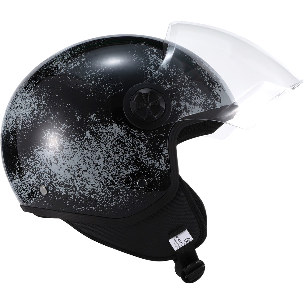 Shox Interceptor Rust Open Face Motorcycle Helmet