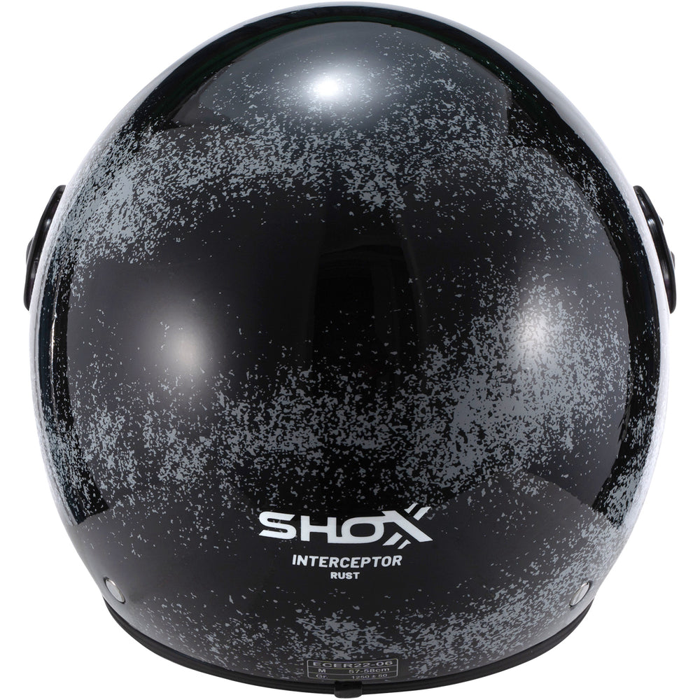 Shox Interceptor Rust Open Face Motorcycle Helmet