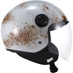 Shox Interceptor Rust Open Face Motorcycle Helmet