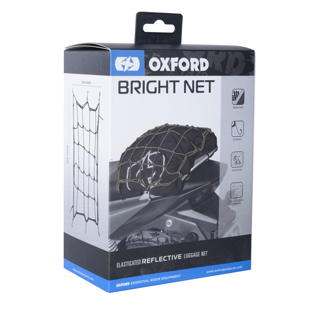 Oxford Bright Net Black Reflective (OX658)