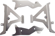 AXP Radiator Braces - Honda CRF250RX 2022-2024 - Aluminium/Red/Silver