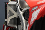 AXP Radiator Braces - Honda CRF250RX 2022-2024 - Aluminium/Red/Silver