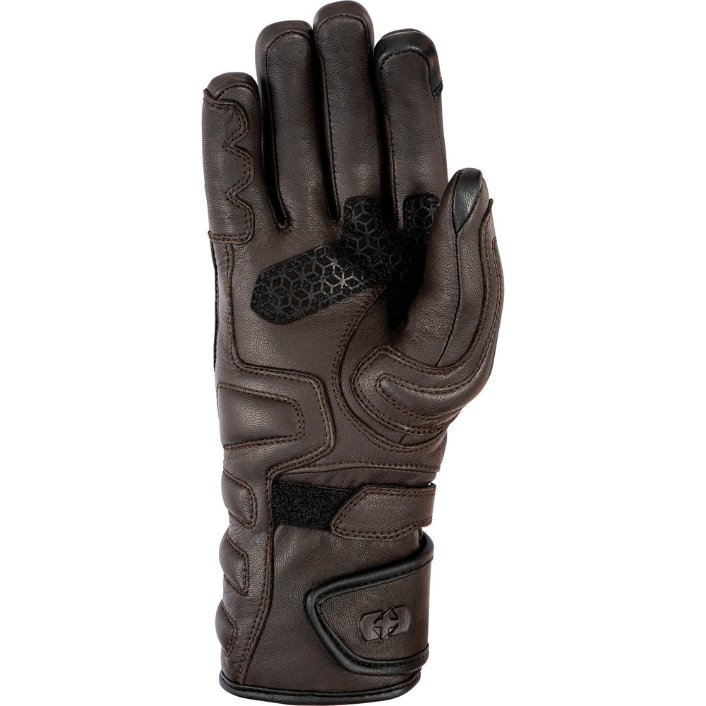 Oxford Hamilton Dry2Dry Ladies Leather Motorcycle Gloves Brown