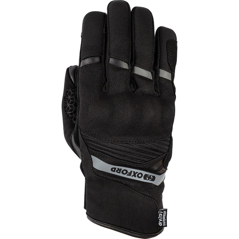 Oxford Dakar 1.0 Dry2Dry Ladies Motorcycle Gloves - Stealth Black