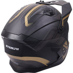 Stealth Fighter Orbit Open Face Motorcycle Helmet - Matt Black Gold