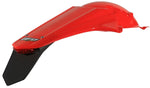 UFO Enduro Rear Fender With Tail Light - Honda CRF250R 2010-13, CRF450R 2010-12 - Red
