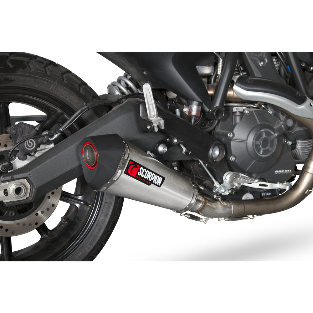 Scorpion Serket Taper Titanium Oval Exhaust For Ducati Scrambler 800 2015-2022