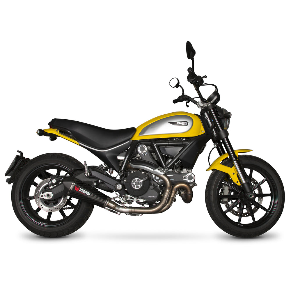Scorpion Serket Taper Titanium Oval Exhaust For Ducati Scrambler 800 2015-2022