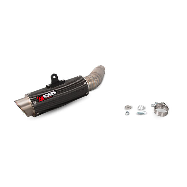 Scorpion RP-1 GP Carbon Round Exhaust For Suzuki GSX-S1000 inc FA 2015-2020