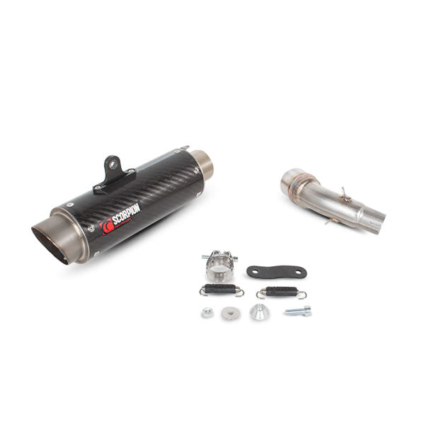 Scorpion RP-1 GP Carbon Round Exhaust - Yamaha YZF R3 & R25 14-Current