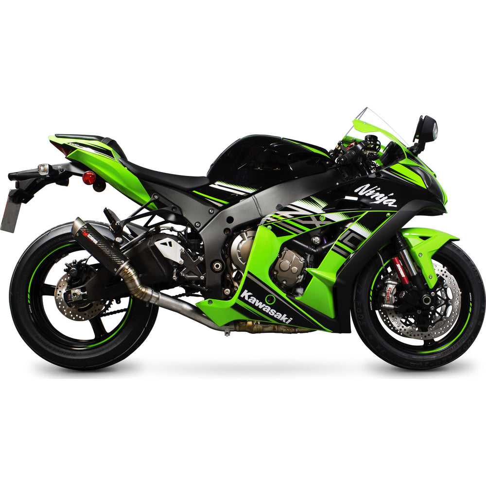 Scorpion RP-1 GP Carbon Round Exhaust For Kawasaki Ninja ZX10R 2016-2020