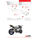 Scorpion Decat Pipe Stainless For Yamaha YZF 1000 R1 And R1M 2015-2019