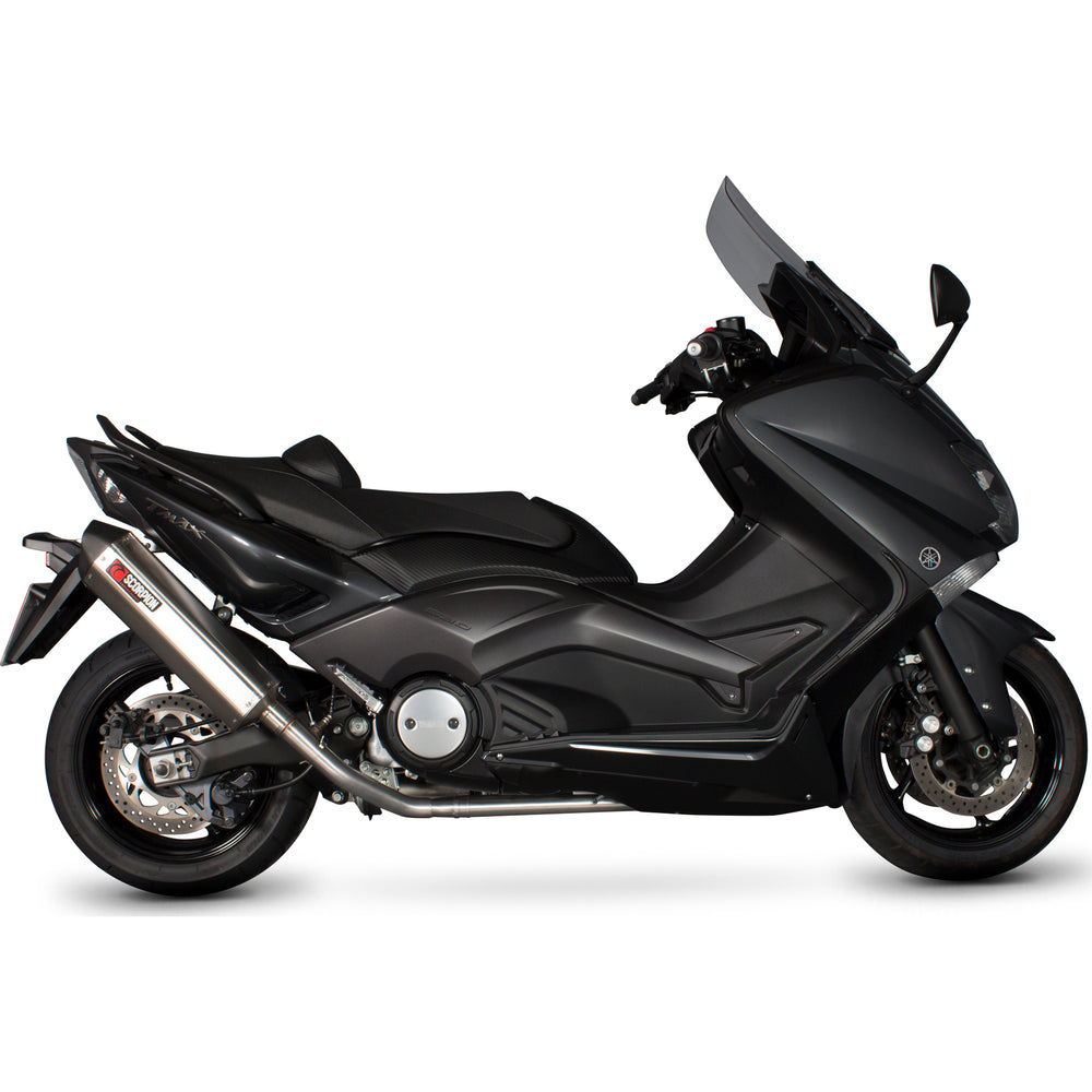 Scorpion Serket Parallel Stainless Oval Exhaust For Yamaha TMAX 530 2012-2016