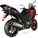 Scorpion Serket Parallel Stainless Oval Exhaust For Kawasaki Versys 1000 Tourer And GT 2015-2018