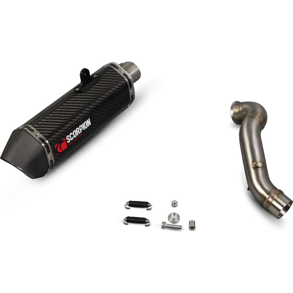 Scorpion Serket Parallel Carbon Oval Exhaust For KTM Duke 690 2012-2016