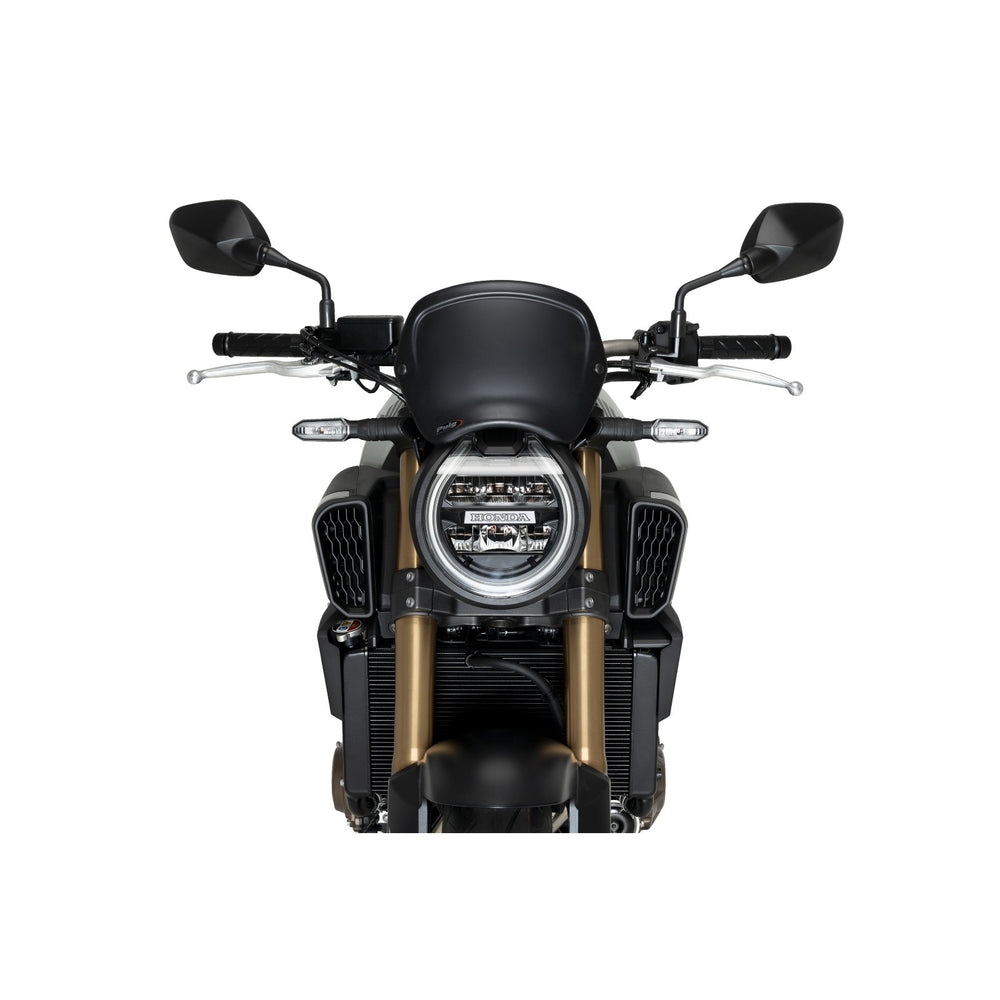 Puig Retro Fly Screen For Honda CB650 R Neo Sports Cafe 2024-2025 - Matt Black