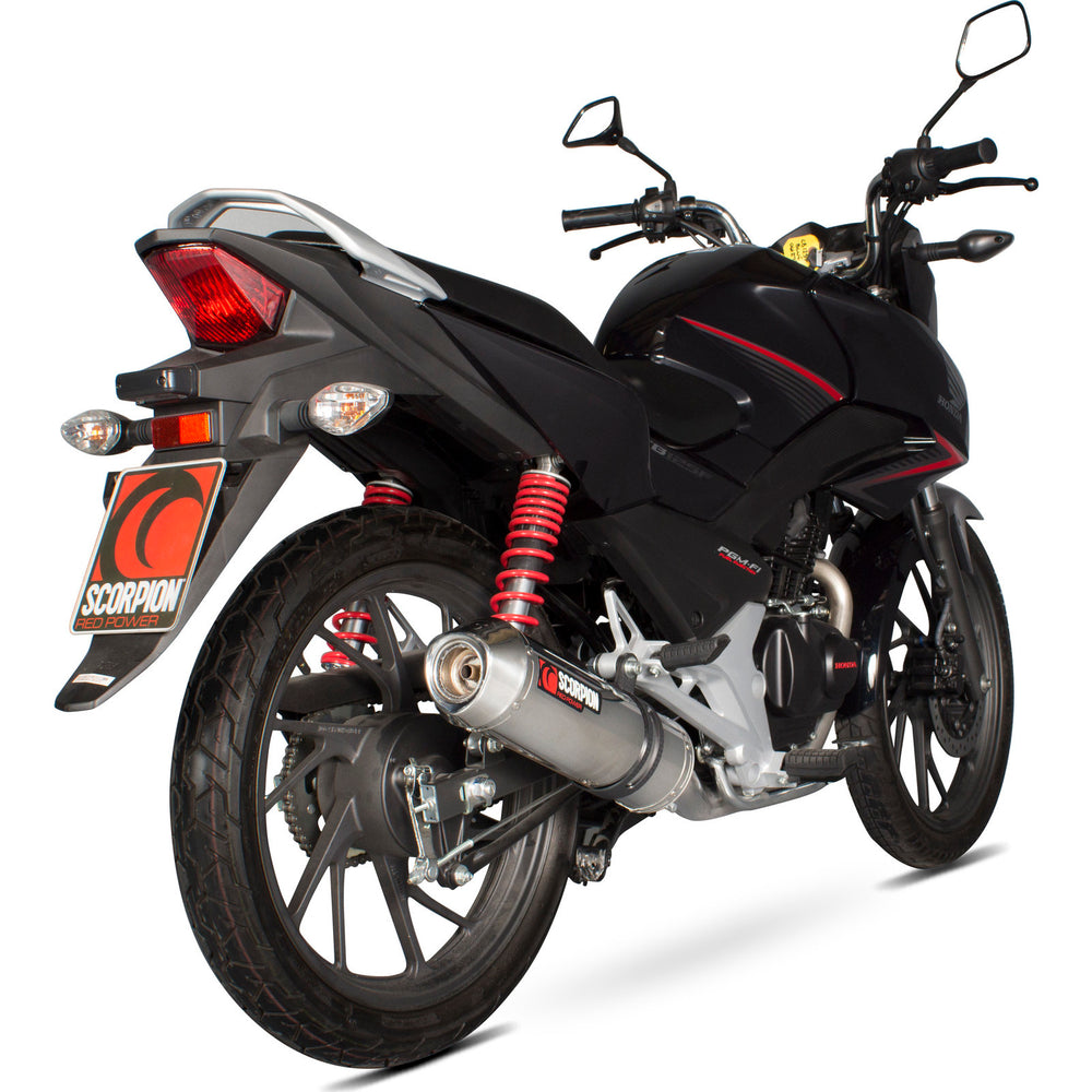 Scorpion Factory Carbon Oval Exhaust - Honda CB 125 F Full System 2015 - 2017