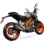 Scorpion Serket Taper Stainless Oval Exhaust For KTM DUKE 390 3/4 System 2013-2016