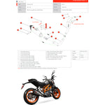 Scorpion Serket Taper Stainless Oval Exhaust For KTM DUKE 390 3/4 System 2013-2016