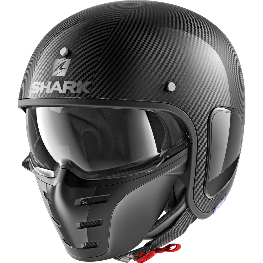 full face shark motorcycle helmet Shark S-Drak Carbon Skin Open Face Motorcycle Helmet – Ghostbikes