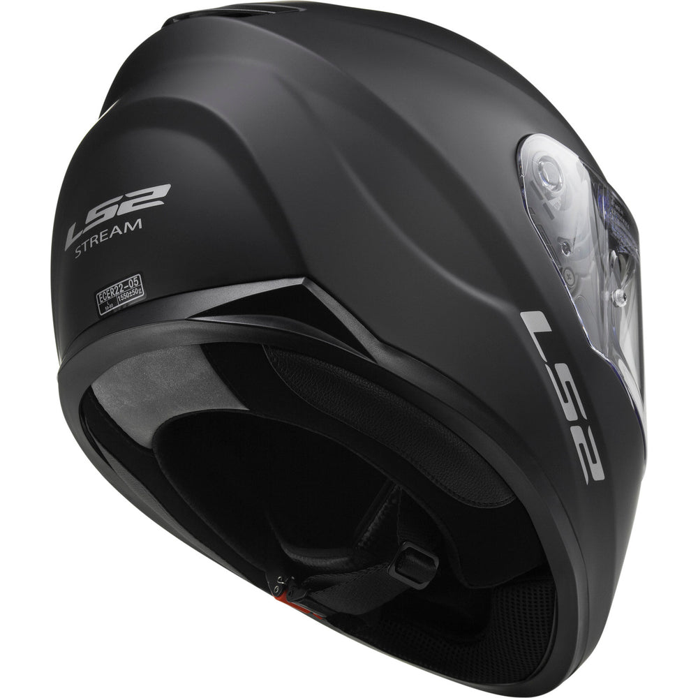 ls2 black gloss stream motorcycle helmet LS2 FF320 Stream Evo Solid Motorcycle Helmet – Ghostbikes