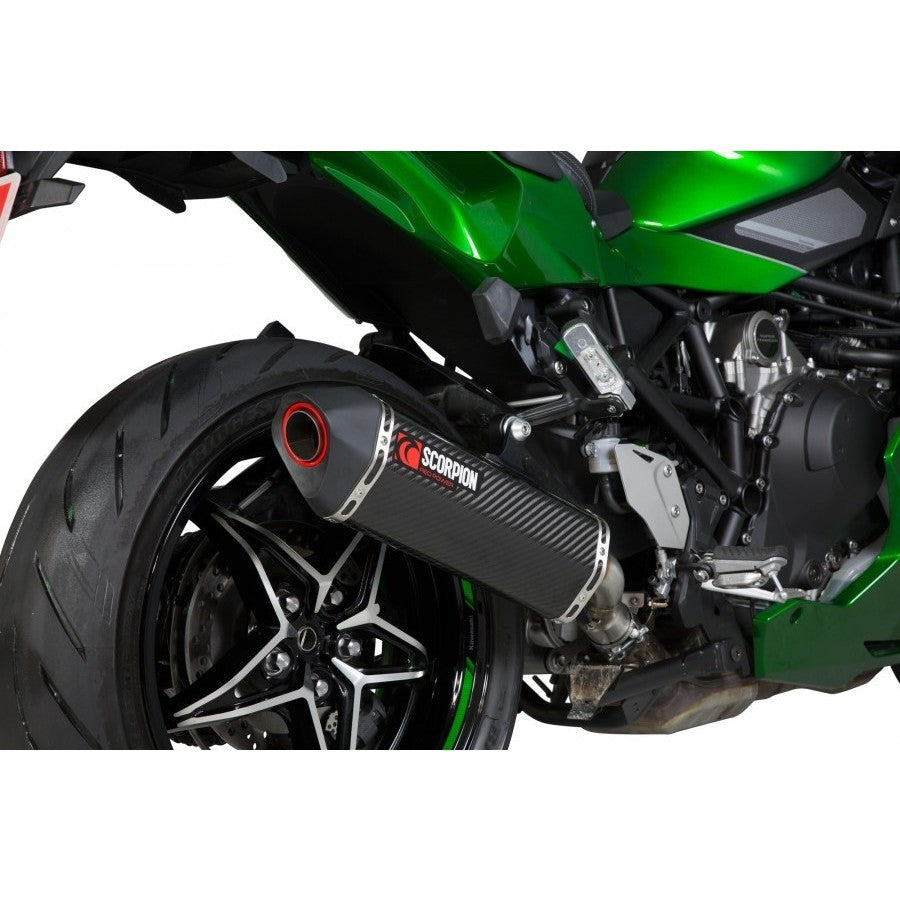 Scorpion Serket Parallel Carbon Exhaust - Kawasaki Ninja H2 SX / H2 SX SE 2018 - 2020