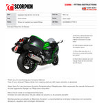 Scorpion Serket Parallel Stainless Steel Exhaust For Kawasaki Ninja H2 SX / H2 SX SE 2018-2020