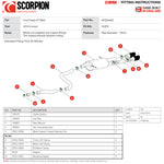 Scorpion Car Exhaust GPF-Back System (Non-Resonated) (Non-Valved) Daytona Black - Ford Fiesta ST MK8 - 2018 - 2020
