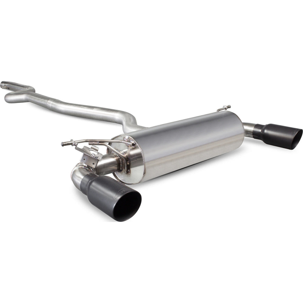 Scorpion Car Exhaust Cat-Back System (Non-Resonated) Black Ceramic Daytona - BMW M140i Non-GPF Model 2016 - 2018