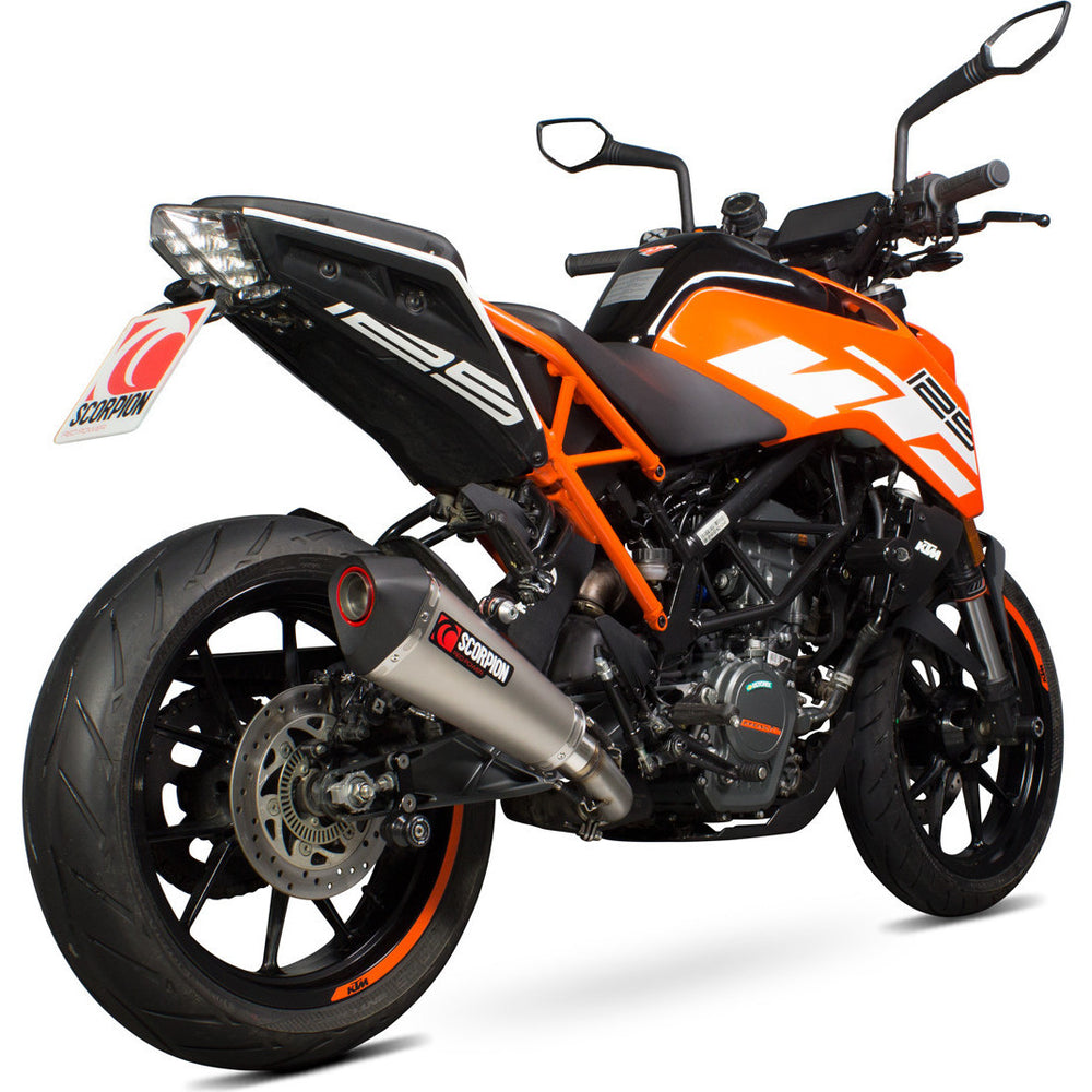 Scorpion Serket Taper Titanium Exhaust For KTM Duke 125 2017-2020