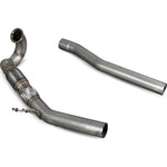 Scorpion Car Exhaust 80mm Hi-Flow Sports Catalyst Turbo-Downpipe - VW Golf R / Golf R Estate MK7.5 Facelift 2017 - 2018