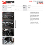 Scorpion Car Exhaust 80mm Hi-Flow Sports Catalyst Turbo-Downpipe - VW Golf R / Golf R Estate MK7.5 Facelift 2017 - 2018