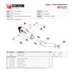 Scorpion Serket Taper Stainless Exhaust For Honda CBR 500R 2016-2018