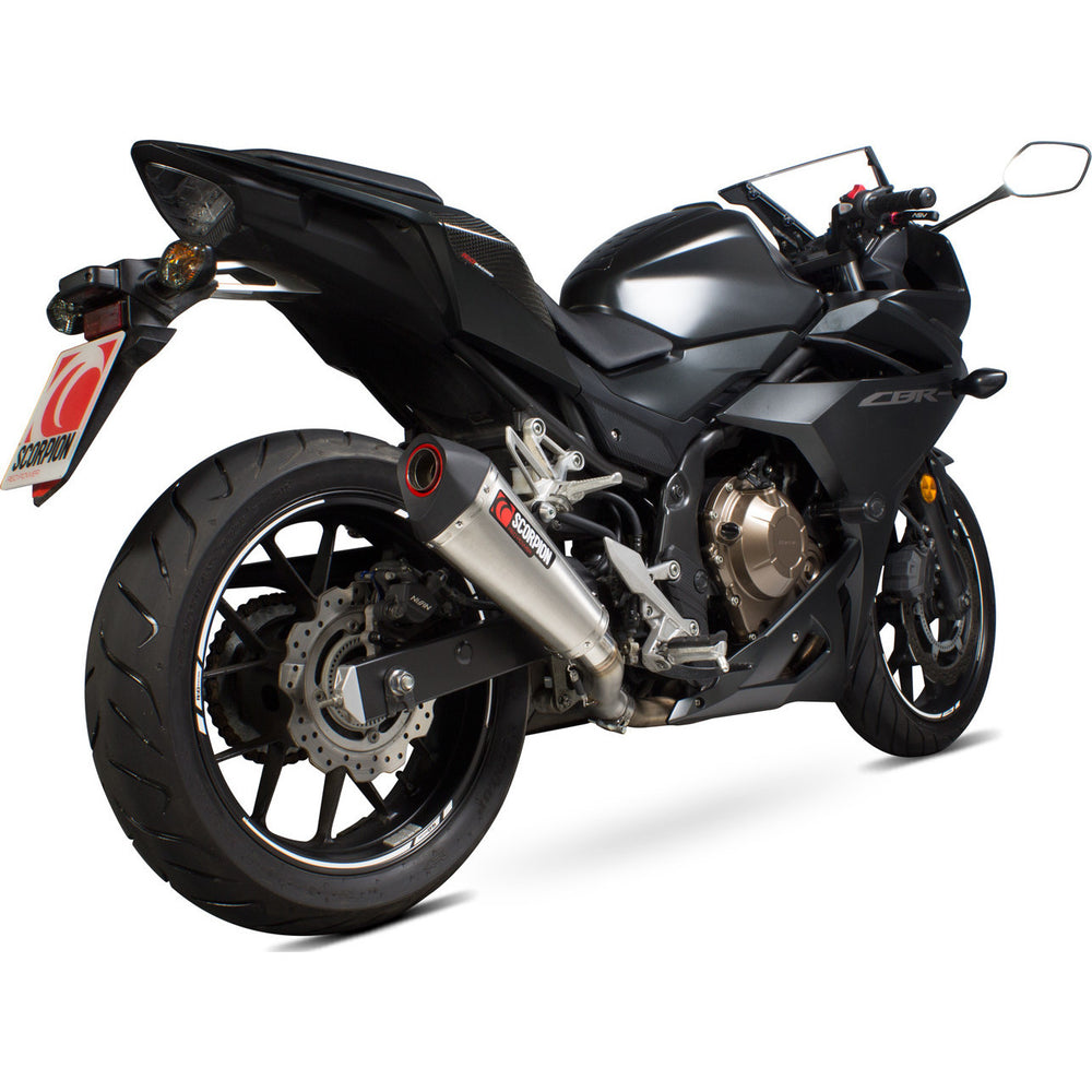 Scorpion Serket Taper Stainless Exhaust For Honda CBR 500R 2016-2018
