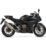 Scorpion Serket Parallel Satin Titanium Exhaust For Honda CBR 500R 2016-2018