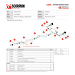 Scorpion Car Exhaust Cat-Back System (Resonated) (Electronic Valve) Daytona Black - BMW M2 F87 2016 - 2018