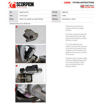 Scorpion Car Exhaust Cat-Back System (Resonated) (Electronic Valve) Daytona Black - BMW M2 F87 2016 - 2018