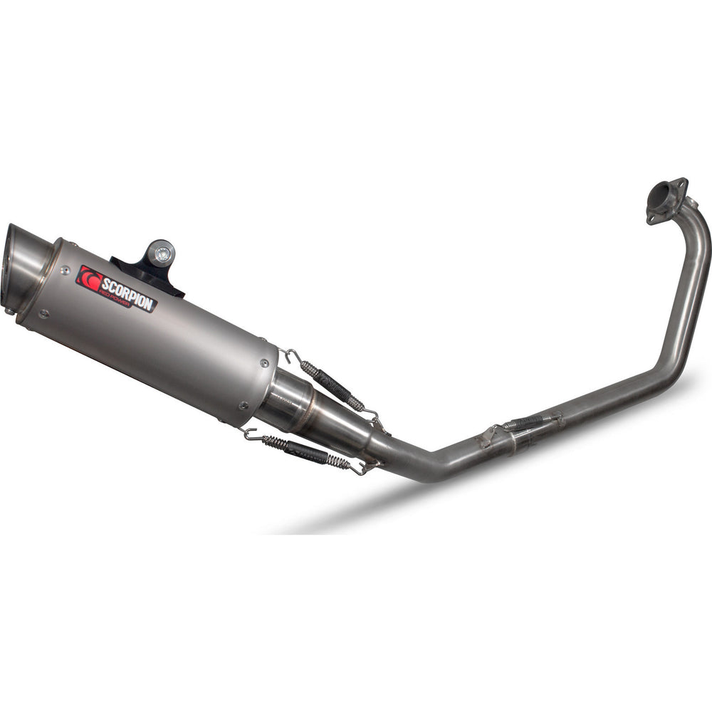 Scorpion RP-1 GP Full System Satin Titanium Exhaust - Suzuki GSX-S 125 2017 - 2021