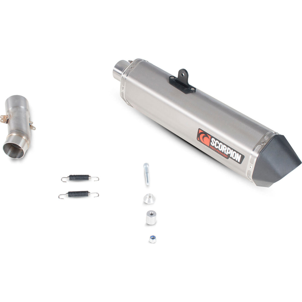 Scorpion Serket Parallel Stainless Steel Oval Exhaust For BMW F800 GT And R 2013-2019
