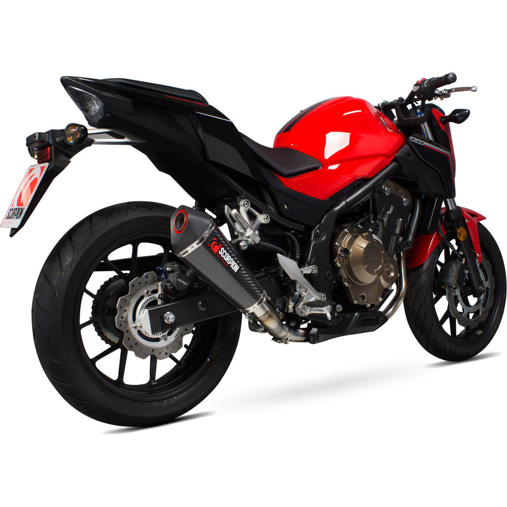 Scorpion Serket Taper Carbon Fibre Exhaust For Honda CB 500 F/X 2016-2018