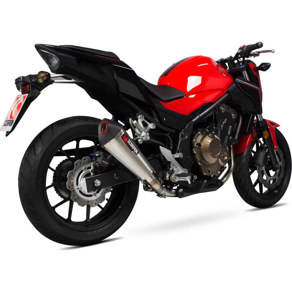 Scorpion Serket Taper Stainless Steel Exhaust For Honda CB 500 F/X 2016-2018