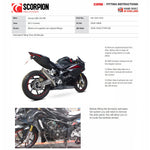 Scorpion RP-1 GP Carbon Fibre Exhaust For Honda CBR 250 RR 2017-2019