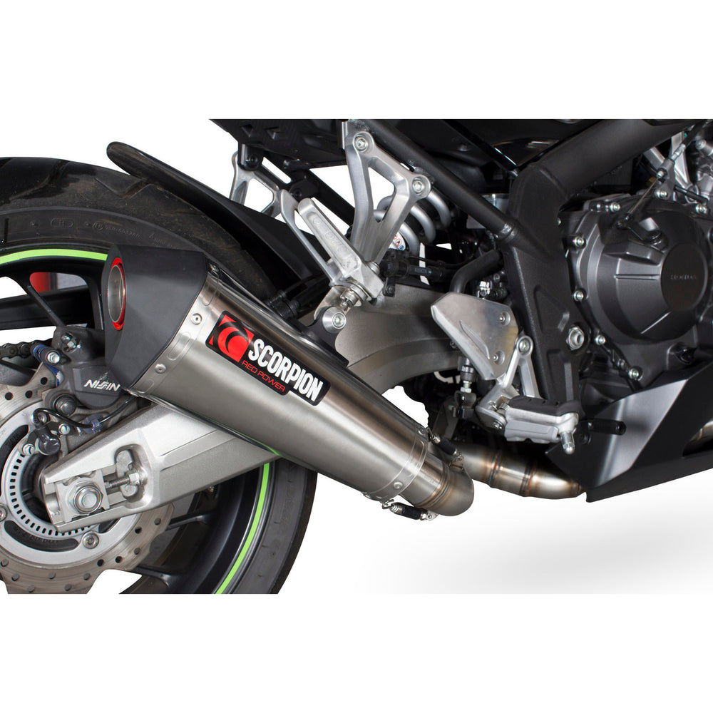 Scorpion Serket Taper Stainless Steel Exhaust For Honda CBR 650 F And CB 650 F 2014-2018