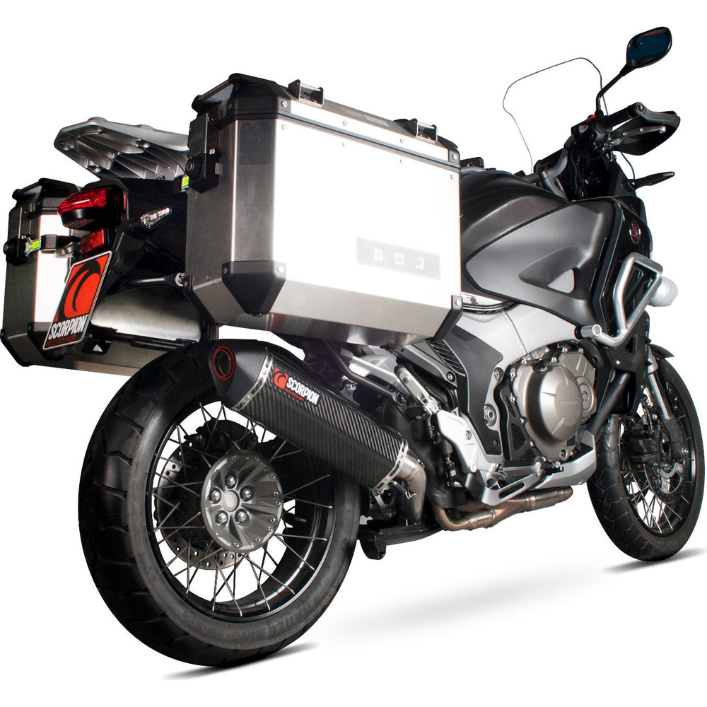 Scorpion Serket Parallel Carbon Fibre Exhaust For Honda VFR 1200 X Crosstourer 2012-2020
